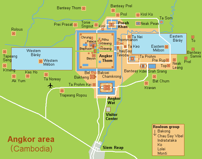 A map of Angkor