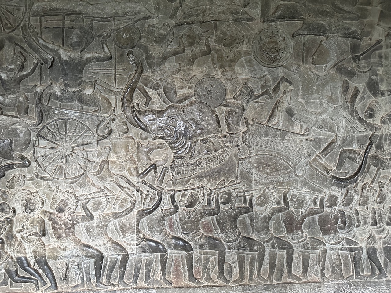 Carvings on Angkor Wat