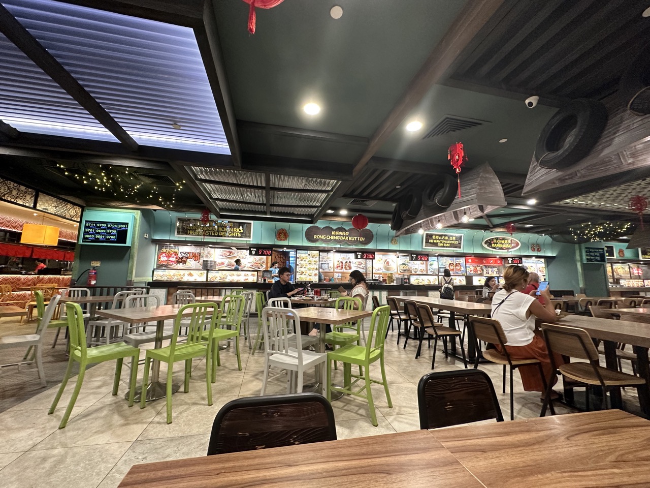 The Straits Village Food Hall in Changi Airport T2