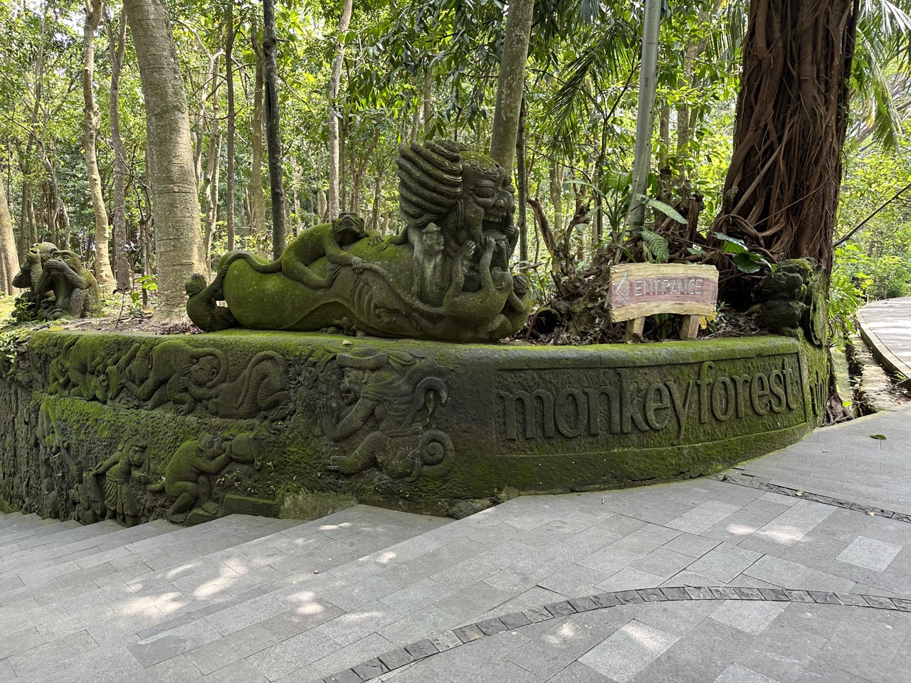 Entrance to the monkey forest