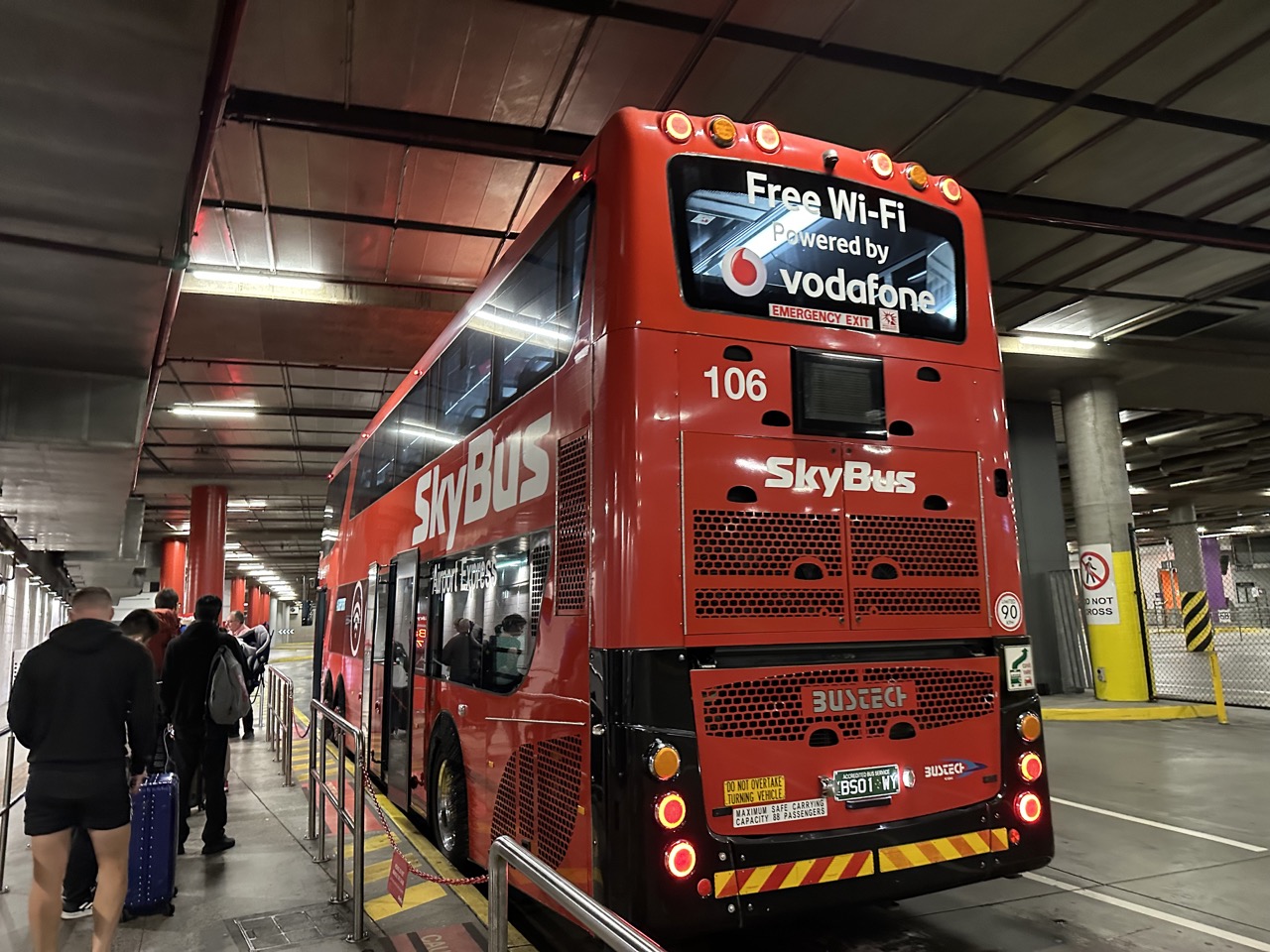 I took the SkyBus back to Melbourne Tullamarine Airport