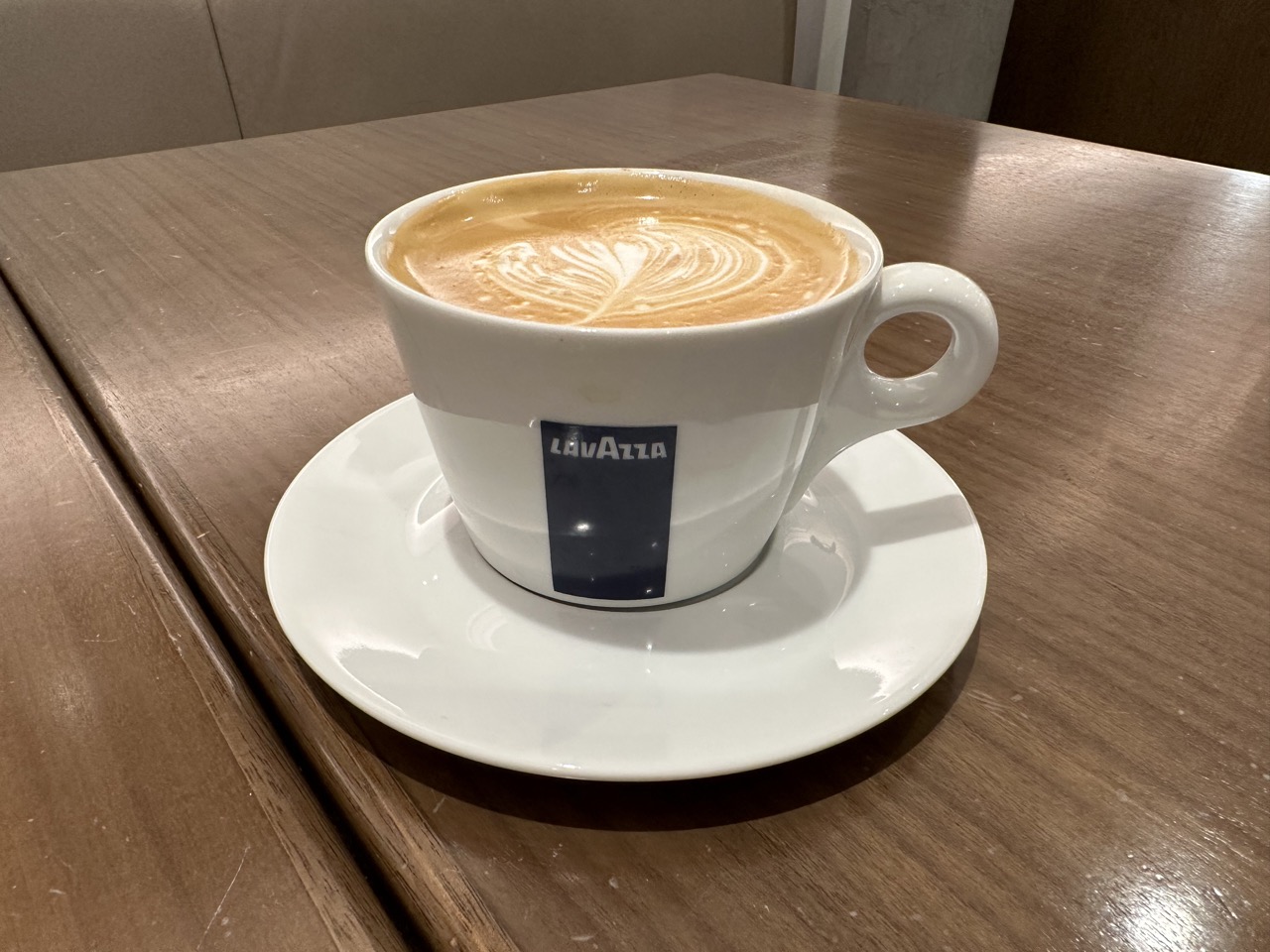 A Flat White from the Centurion Lounge barista