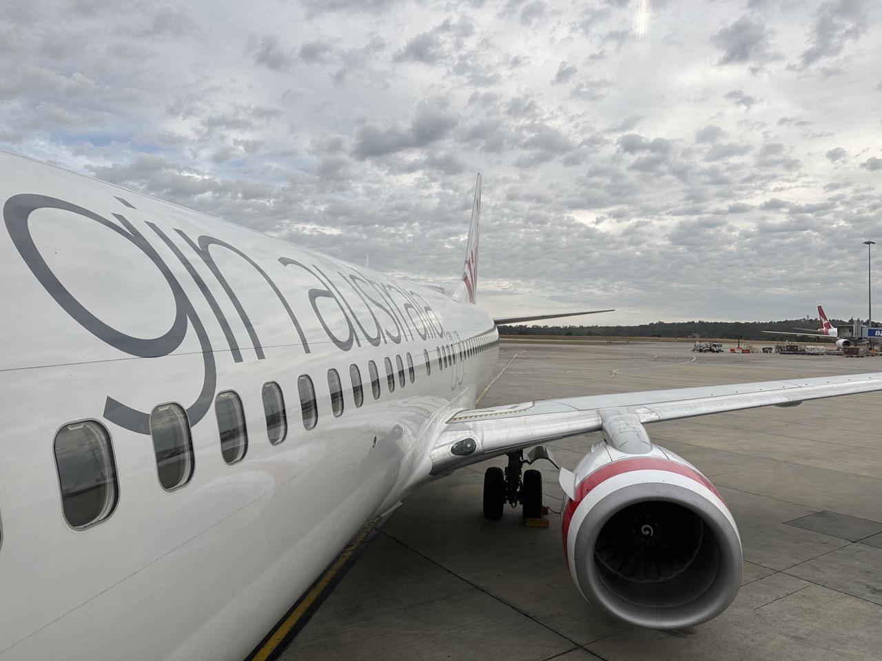 The Virgin Australia Boeing 737 for my first flight of the day