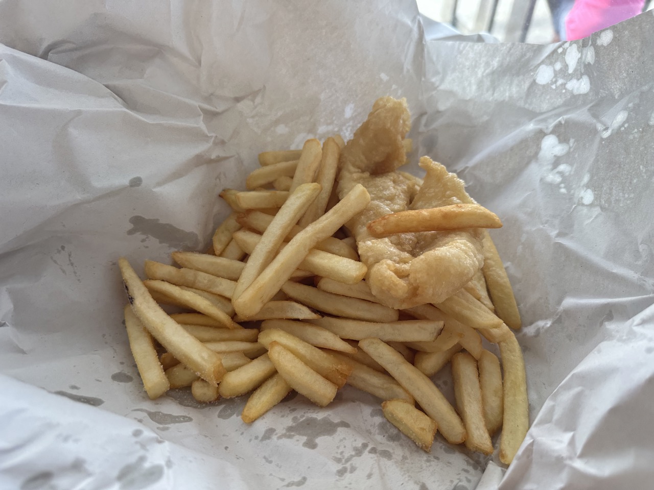 I stopped for some fish and chips at the Blue Dairy