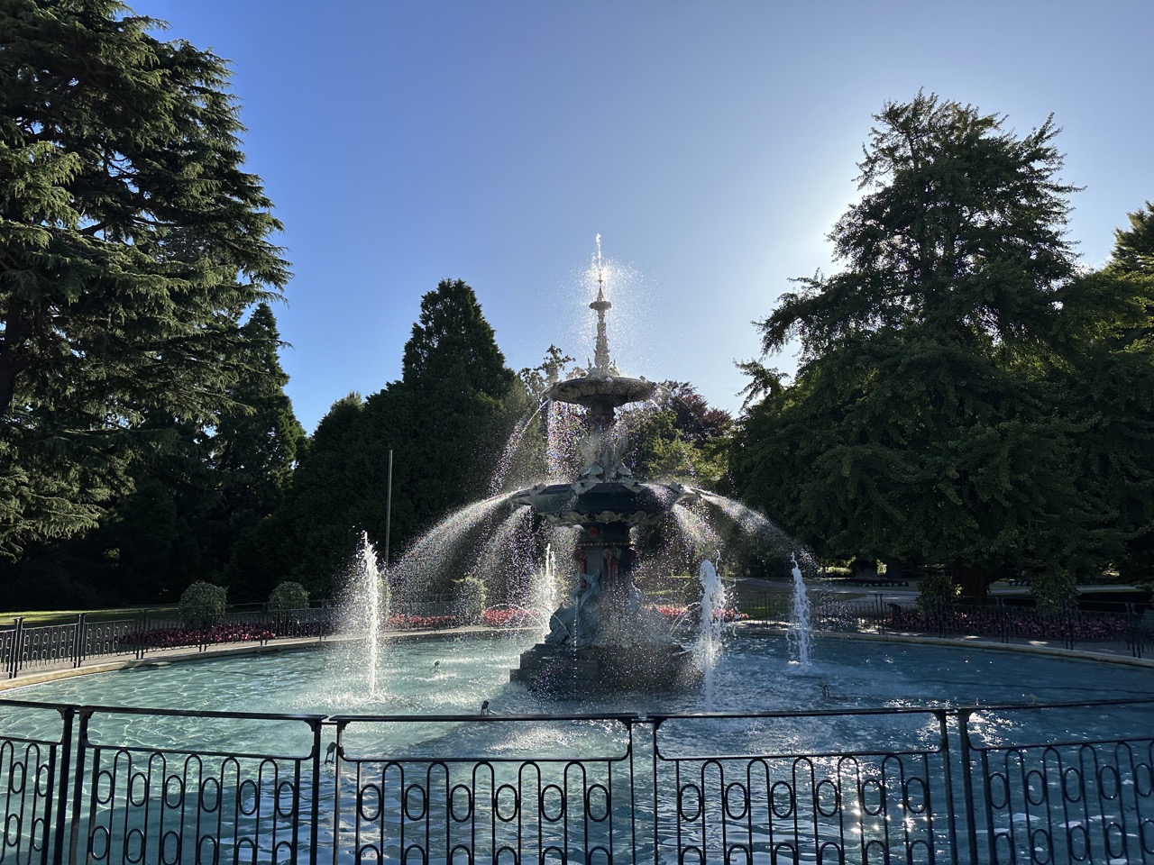 Fountain at the Christchurch Botanic Gardens