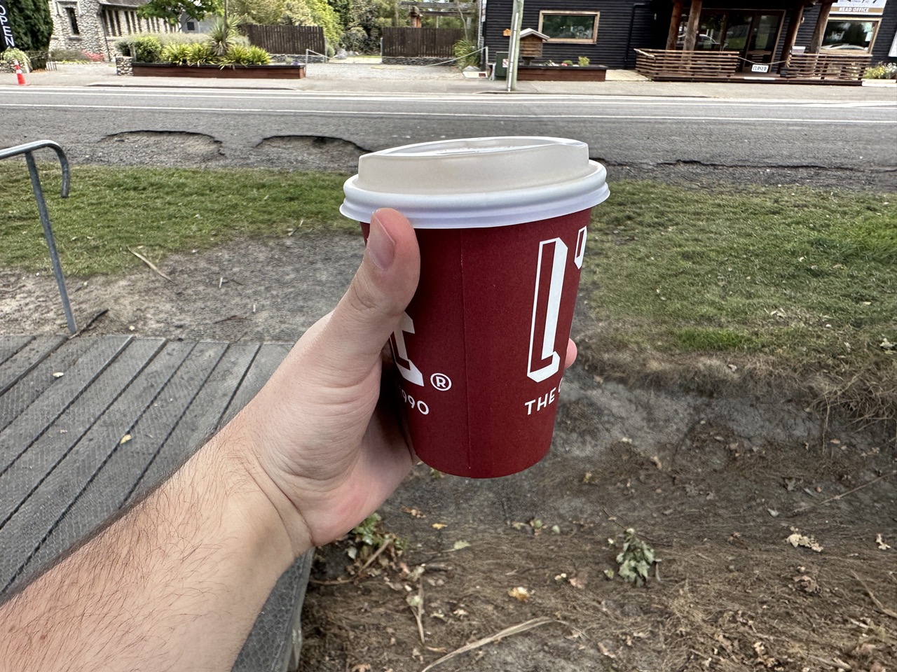 I stopped for a coffee as I drove to Christchurch