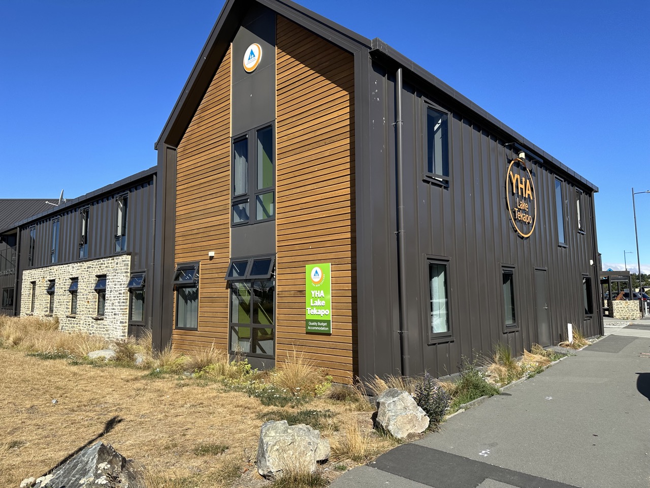 Exterior of YHA Hostel in Lake Tekapo