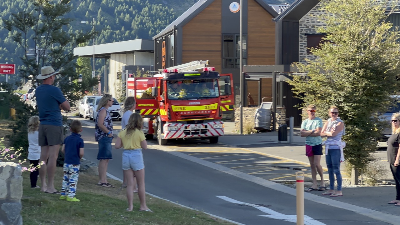 The firemen were called to our hostel. They provided some restaurant recommendations before they headed inside