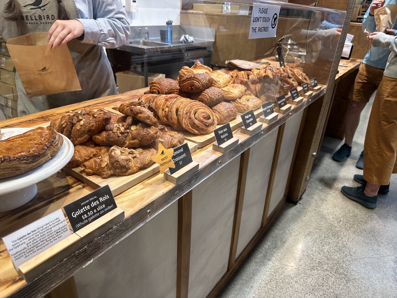 A selection of pastries at Bellbird in Riverside Market