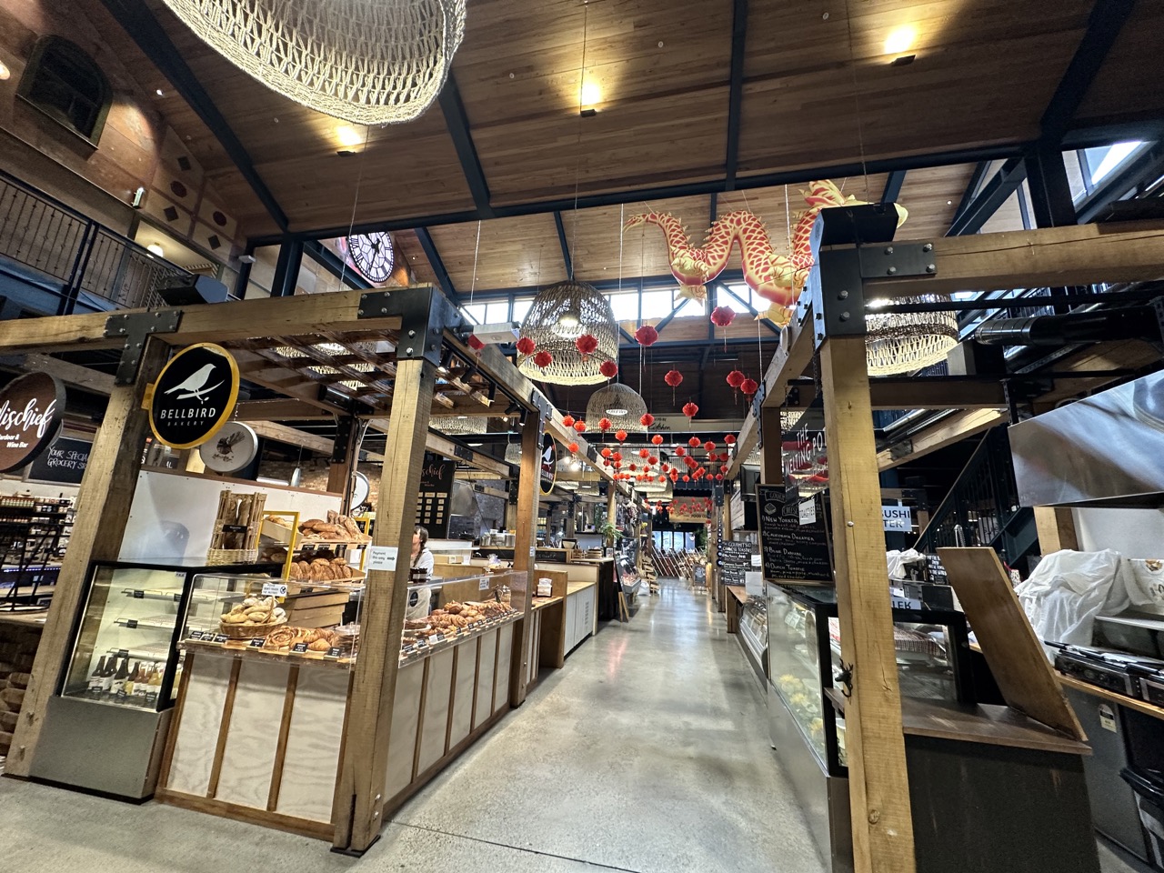 Inside of Riverside Market in Christchurch