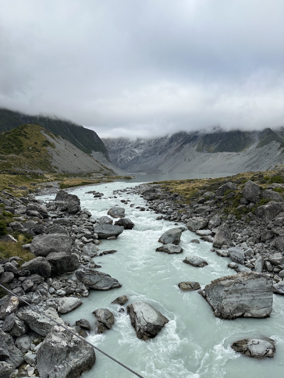 Much of the start of the Hooker Valley Track follows the course of this river