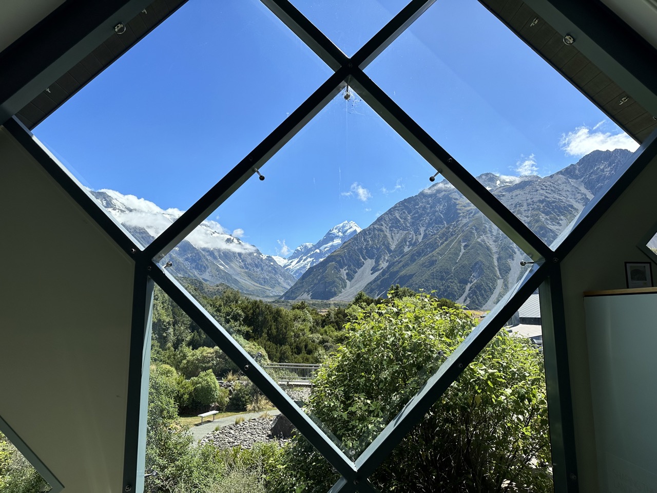 View of Aoraki from the Visitors Centre