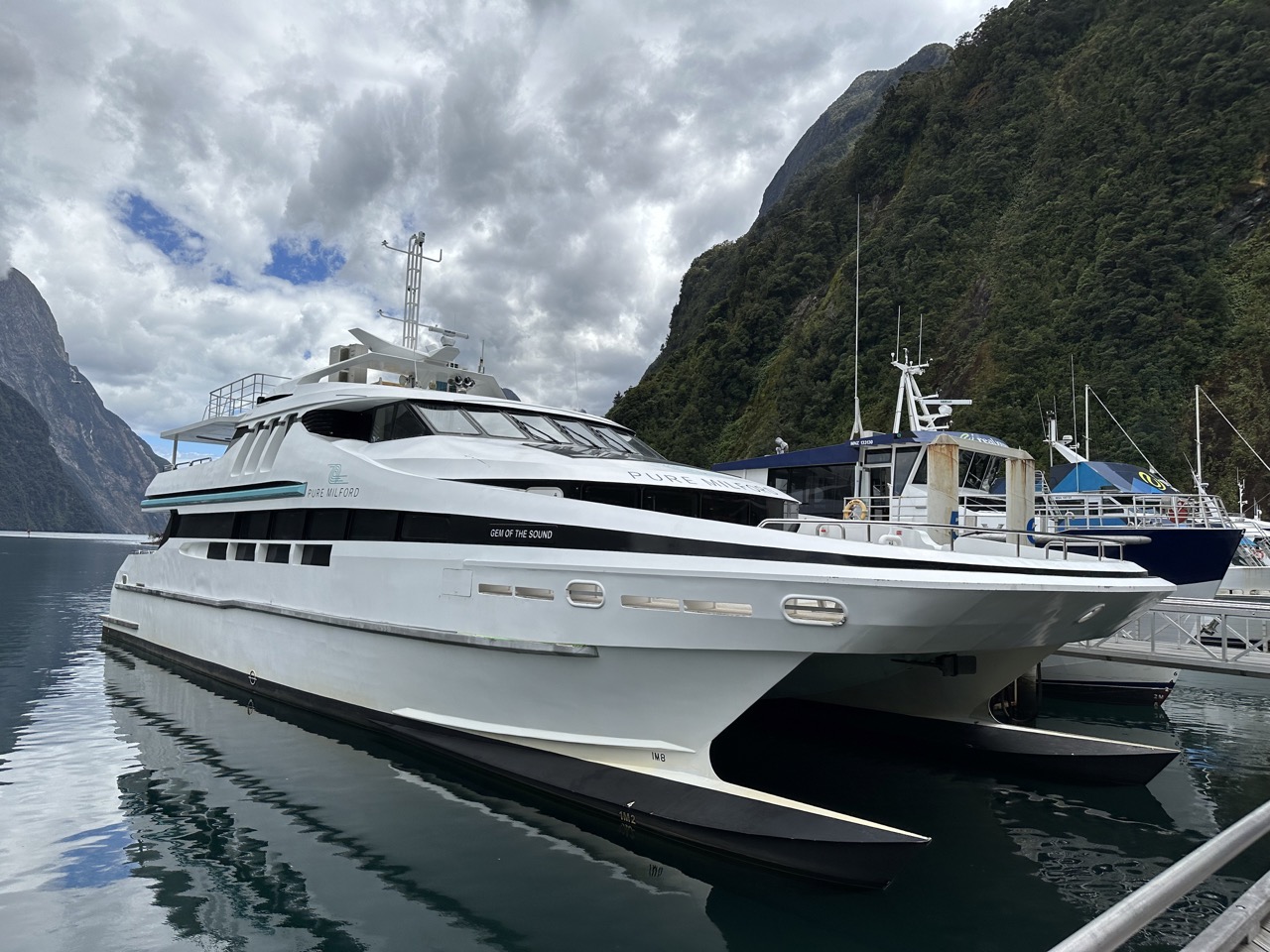 Gem of the Sound, our ship for the Milford Sound Cruise