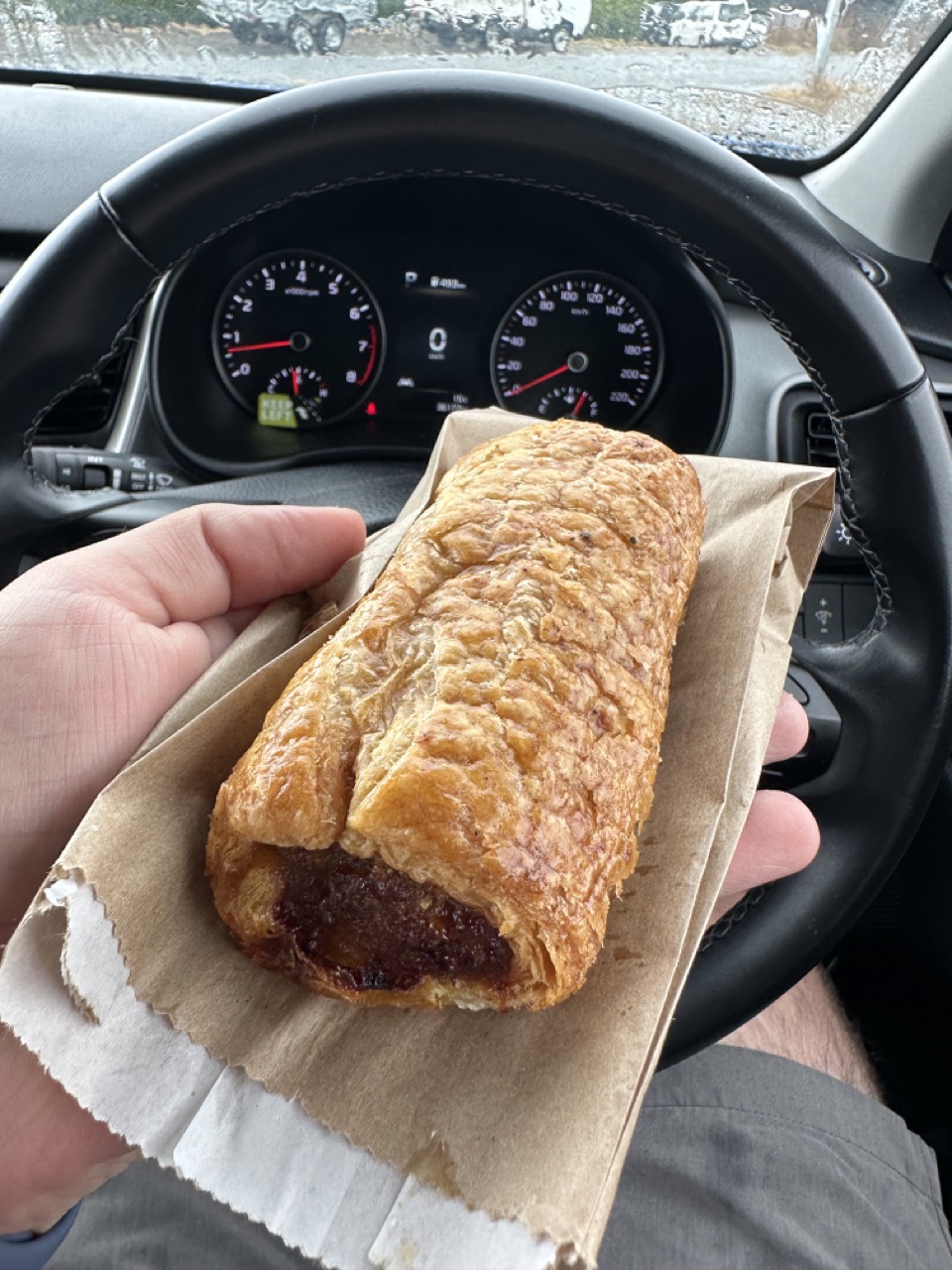 A sausage roll from Pembroke Patisserie