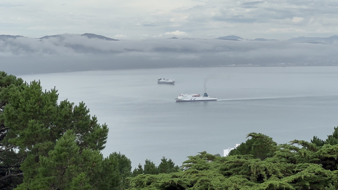 The Interislander Ferry. The journey from Picton takes three hours, plus the five hour drive from Christchurch, and it would've been much more expensive, and harder to fit the Tranzalpine in my itinerary