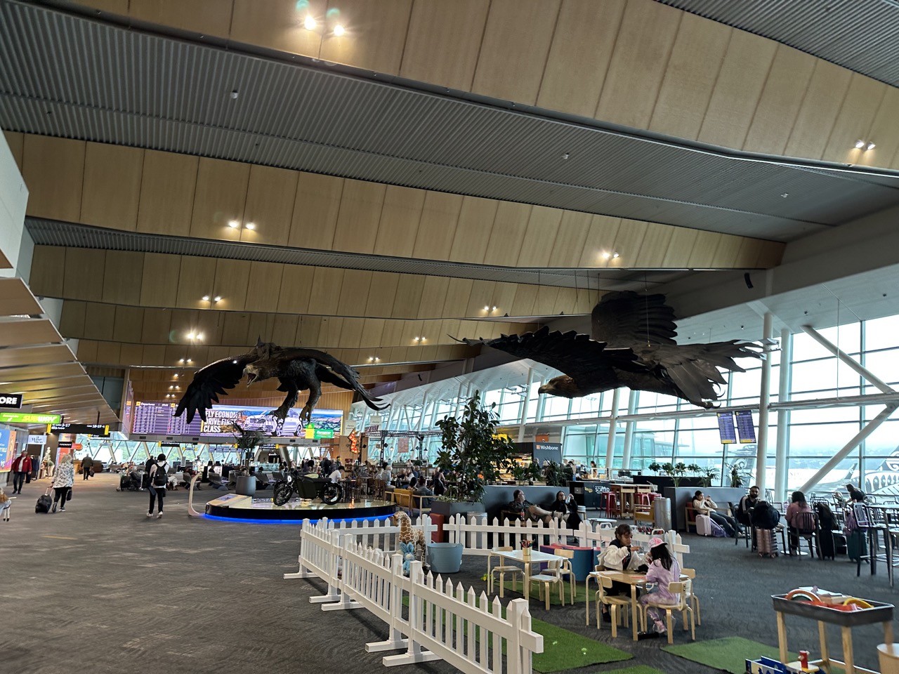 Wellington Airport has large Lord of the Rings artwork in the main hall