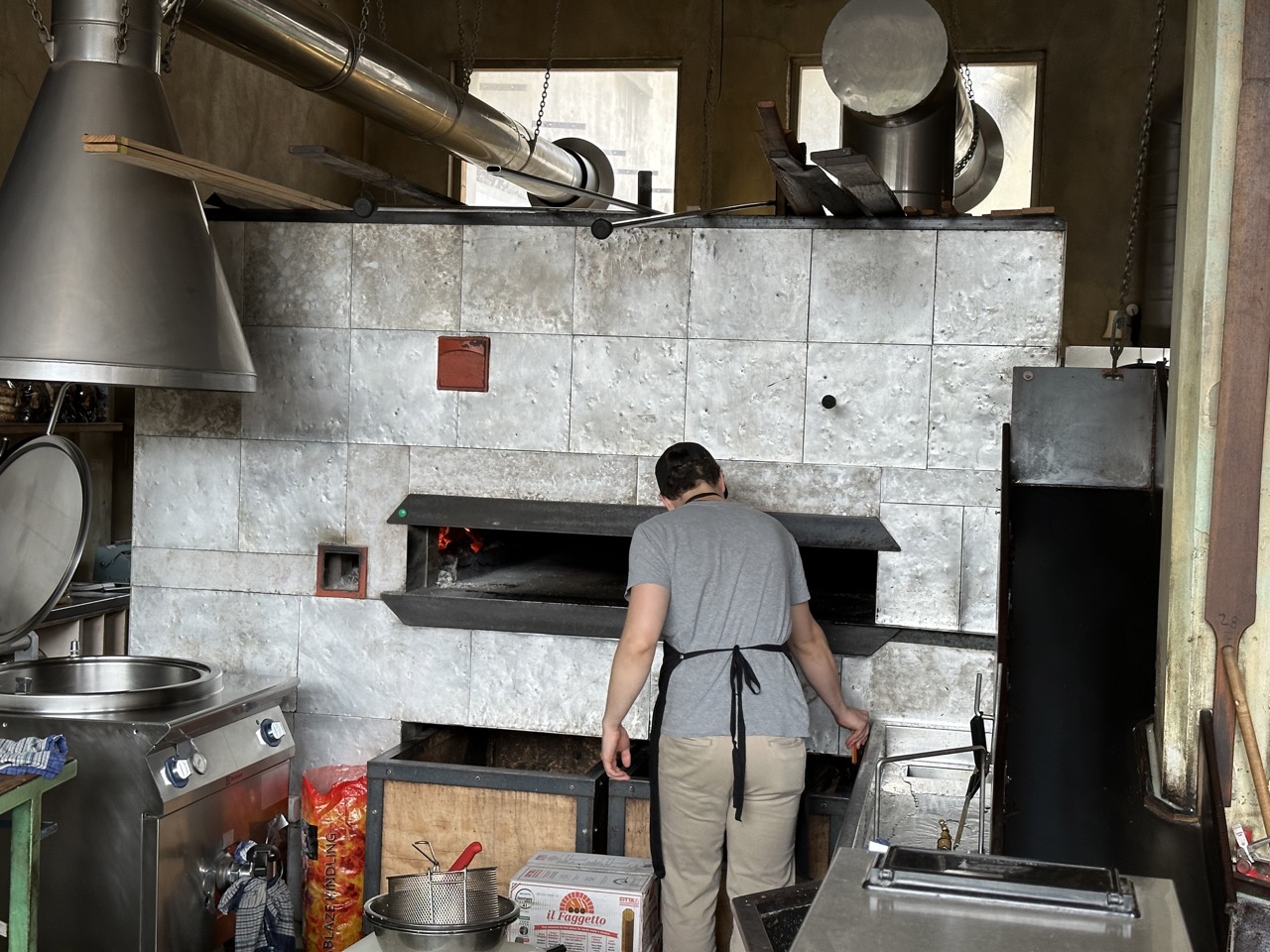 At Best Ugly Bagels they make Montreal-style bagels in a wood-fired oven