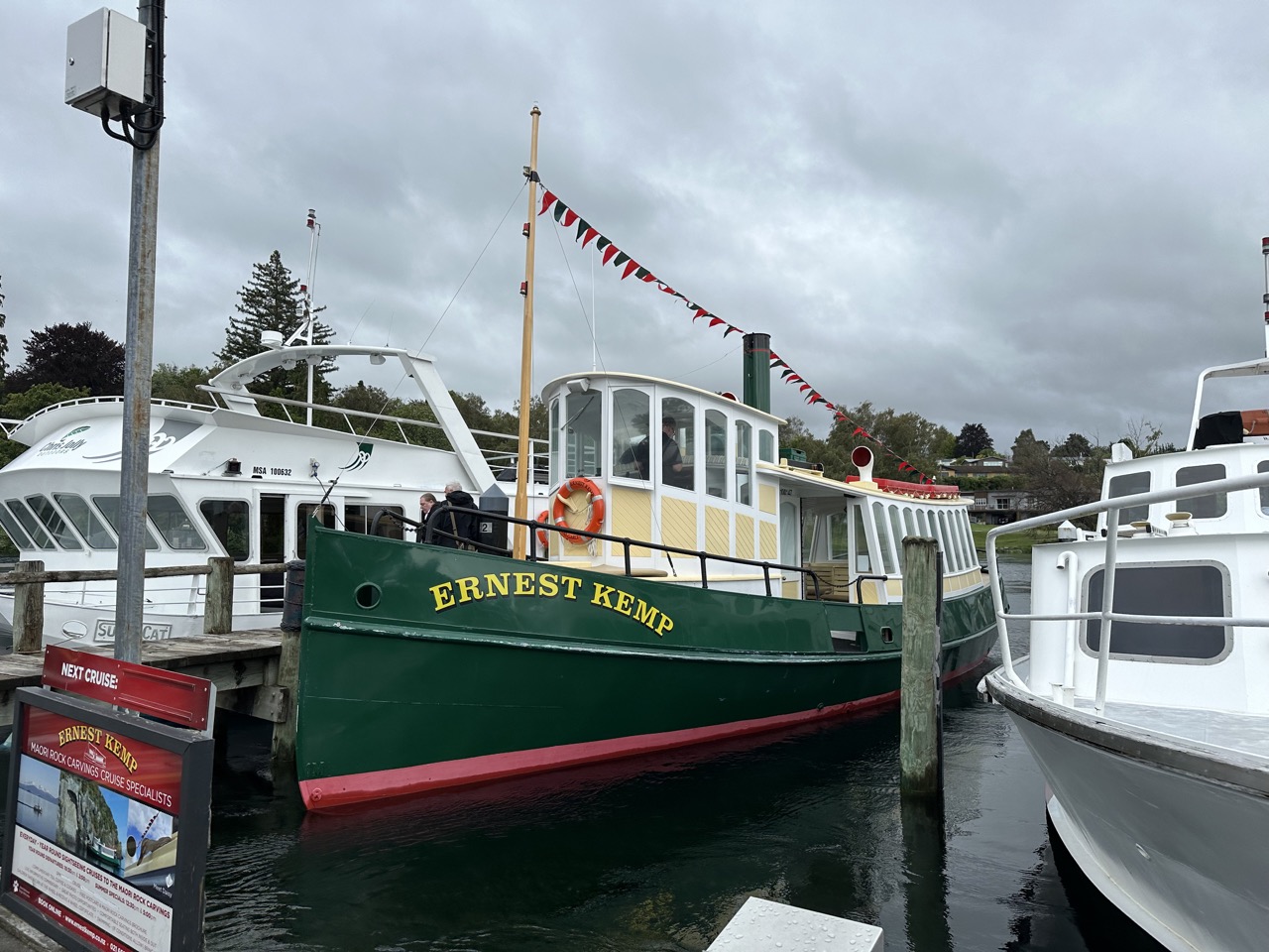 I took a boat cruise aboard the Ernest Kemp