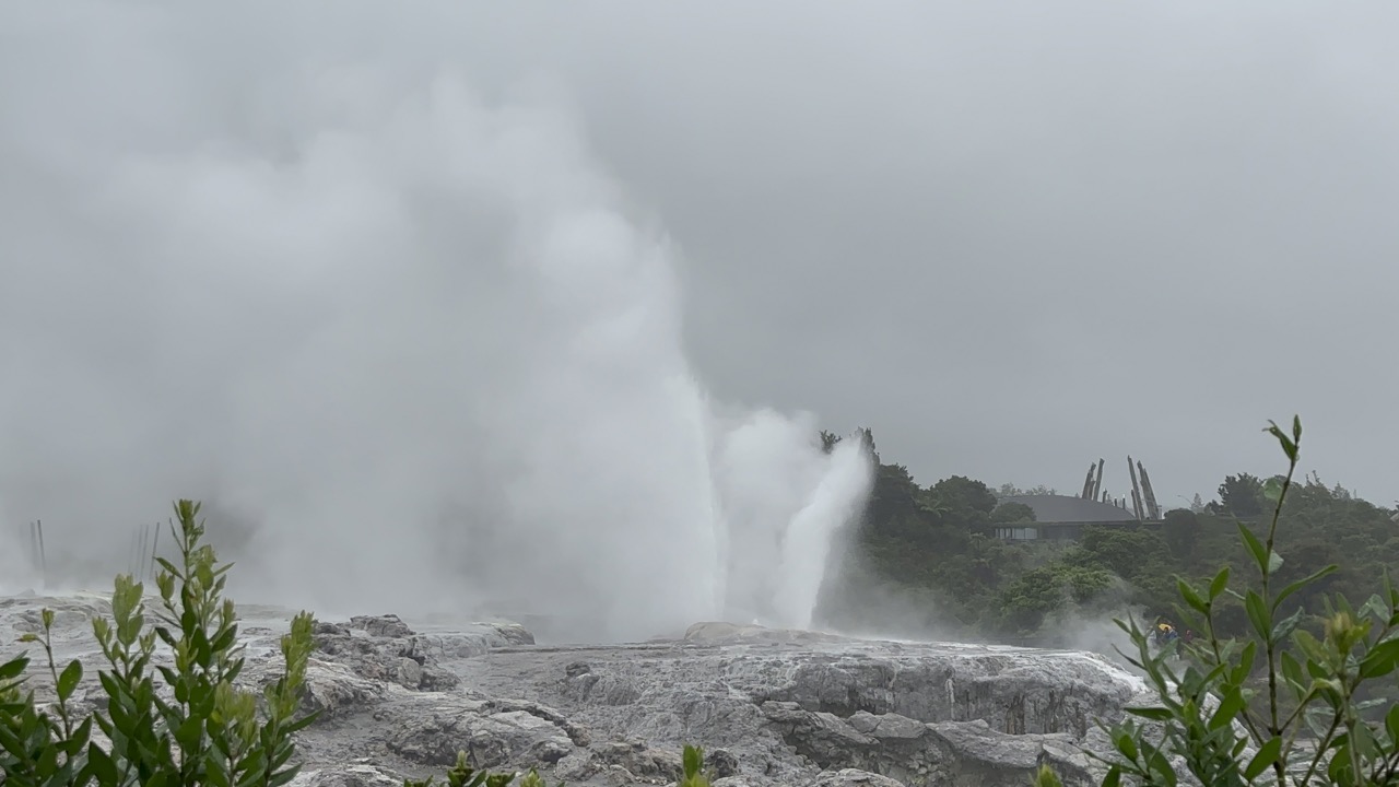 The Pohutu Geyser erupting