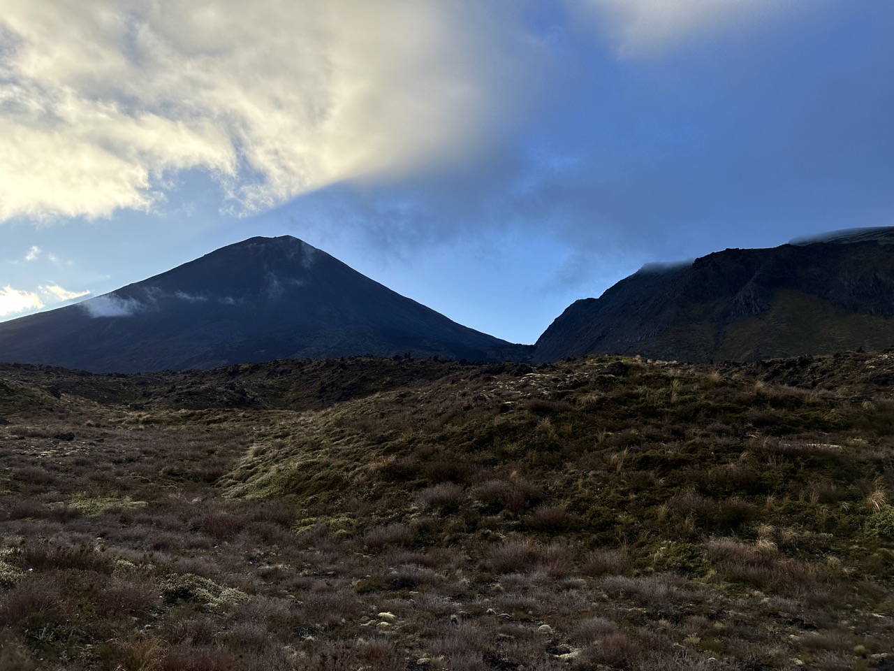 Treated to some good views of Ngauruhoe at the start of the walk