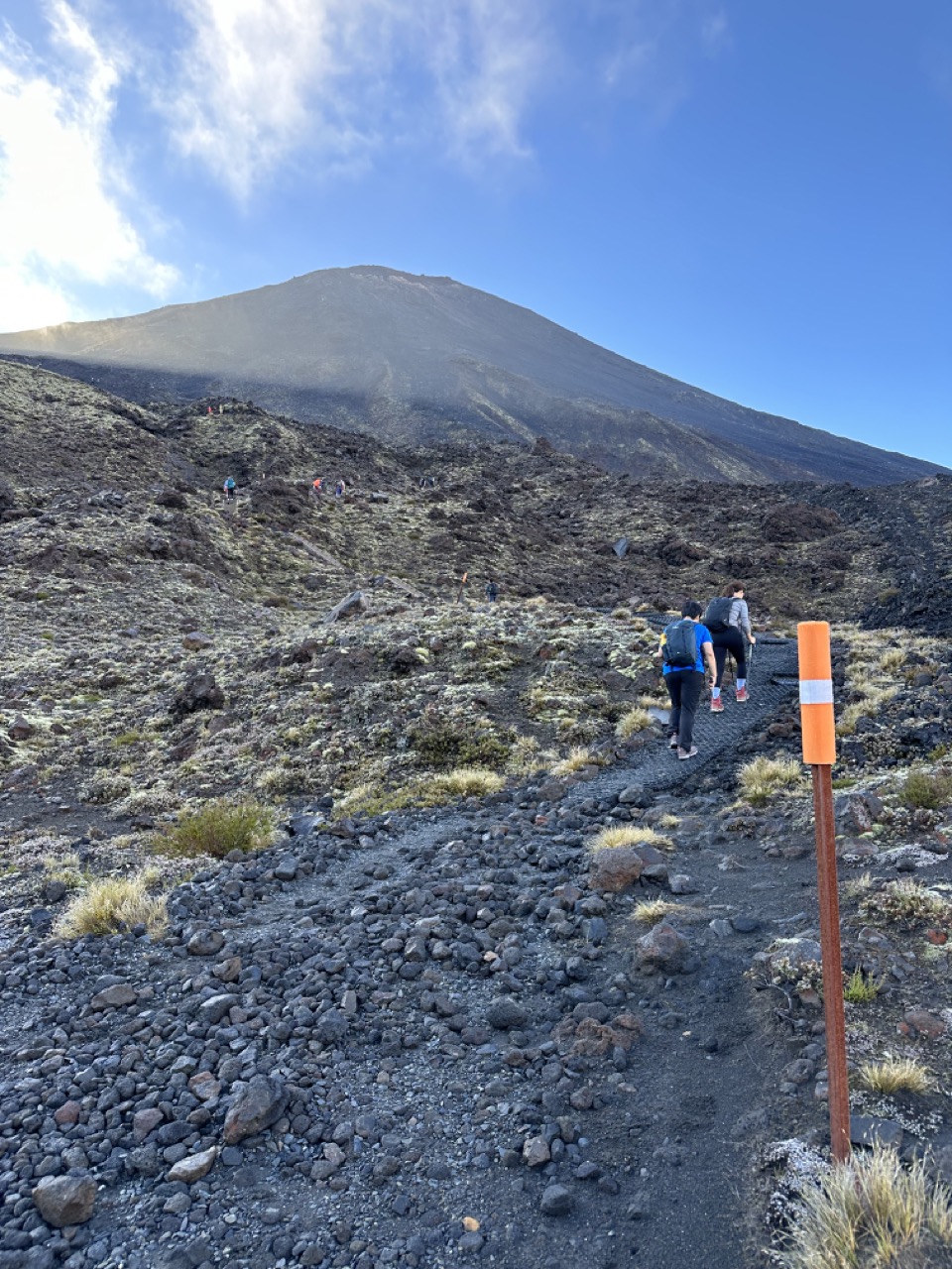 The climbing at the Devil's staircase looked steep, but it was only going to get steeper