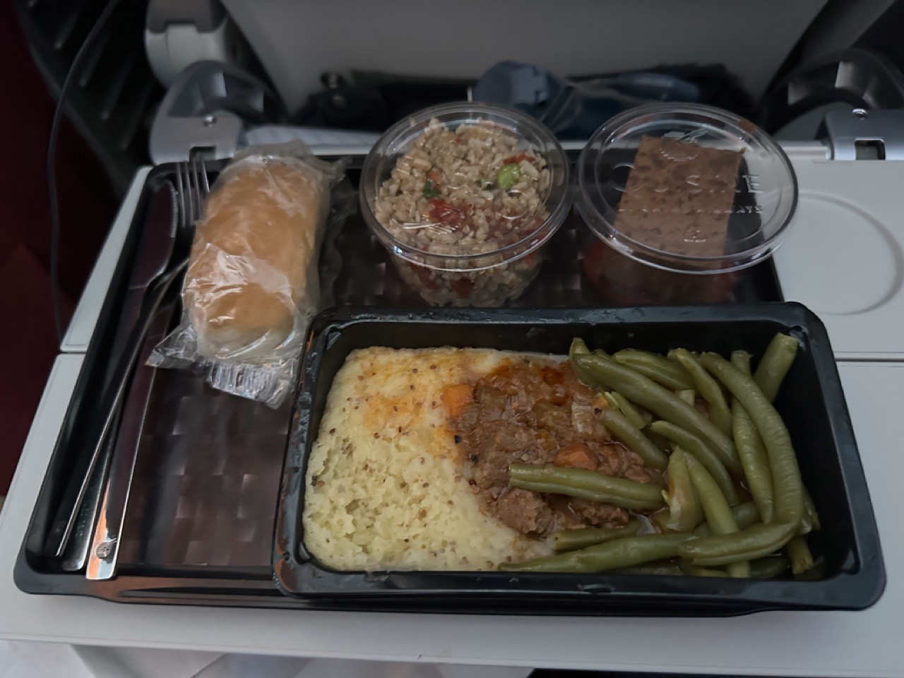 Meal on Qatar Airways in Economy Class