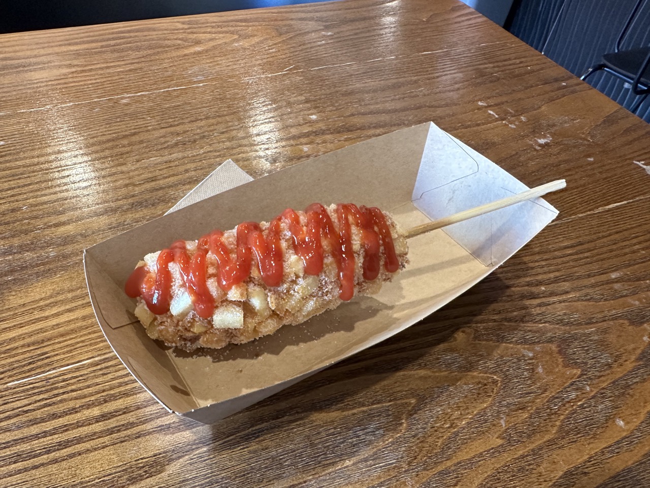 Korean corn dog from Daebak bros