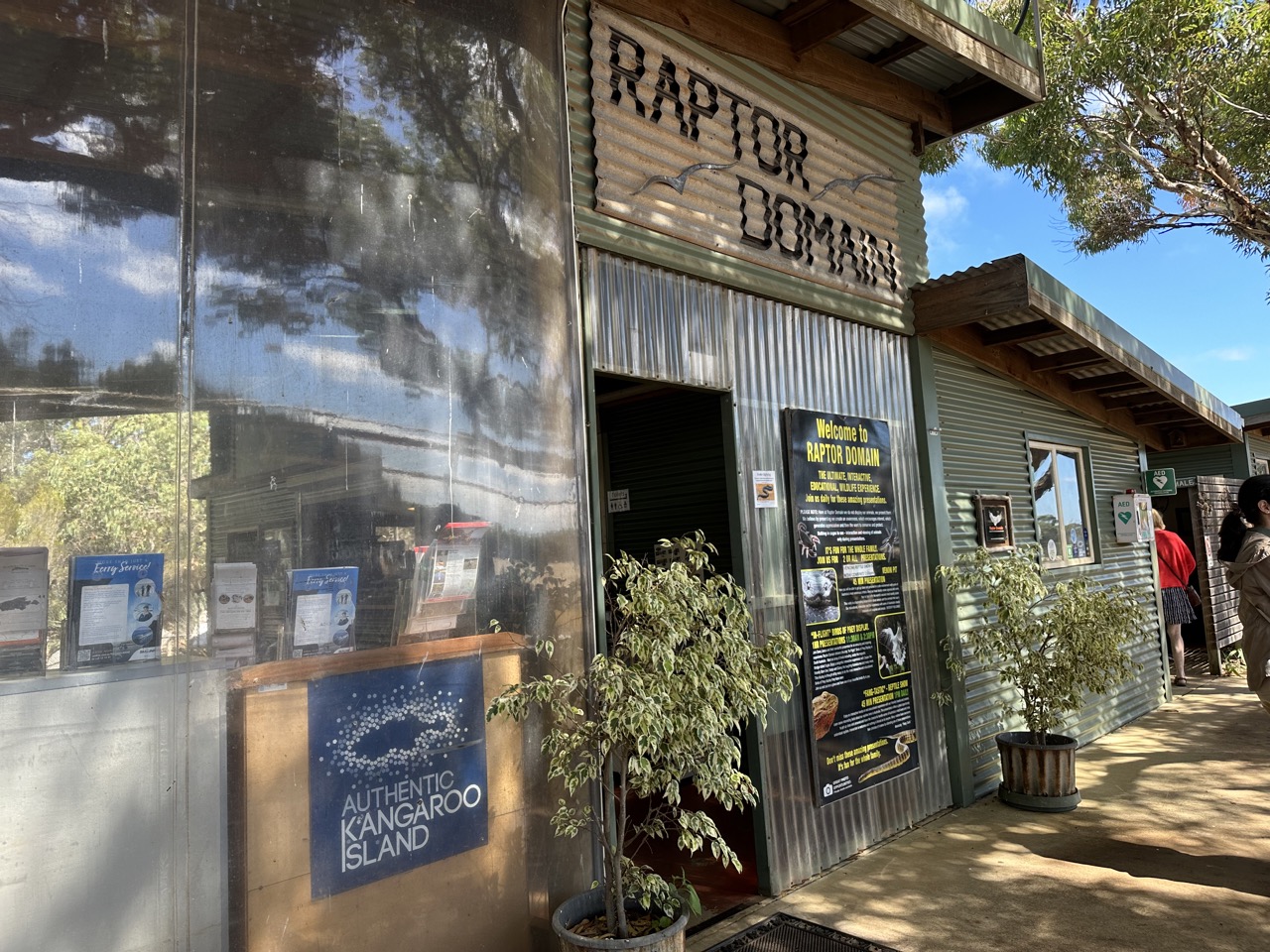 Our first activity for the day was a show at Raptor Domain. 