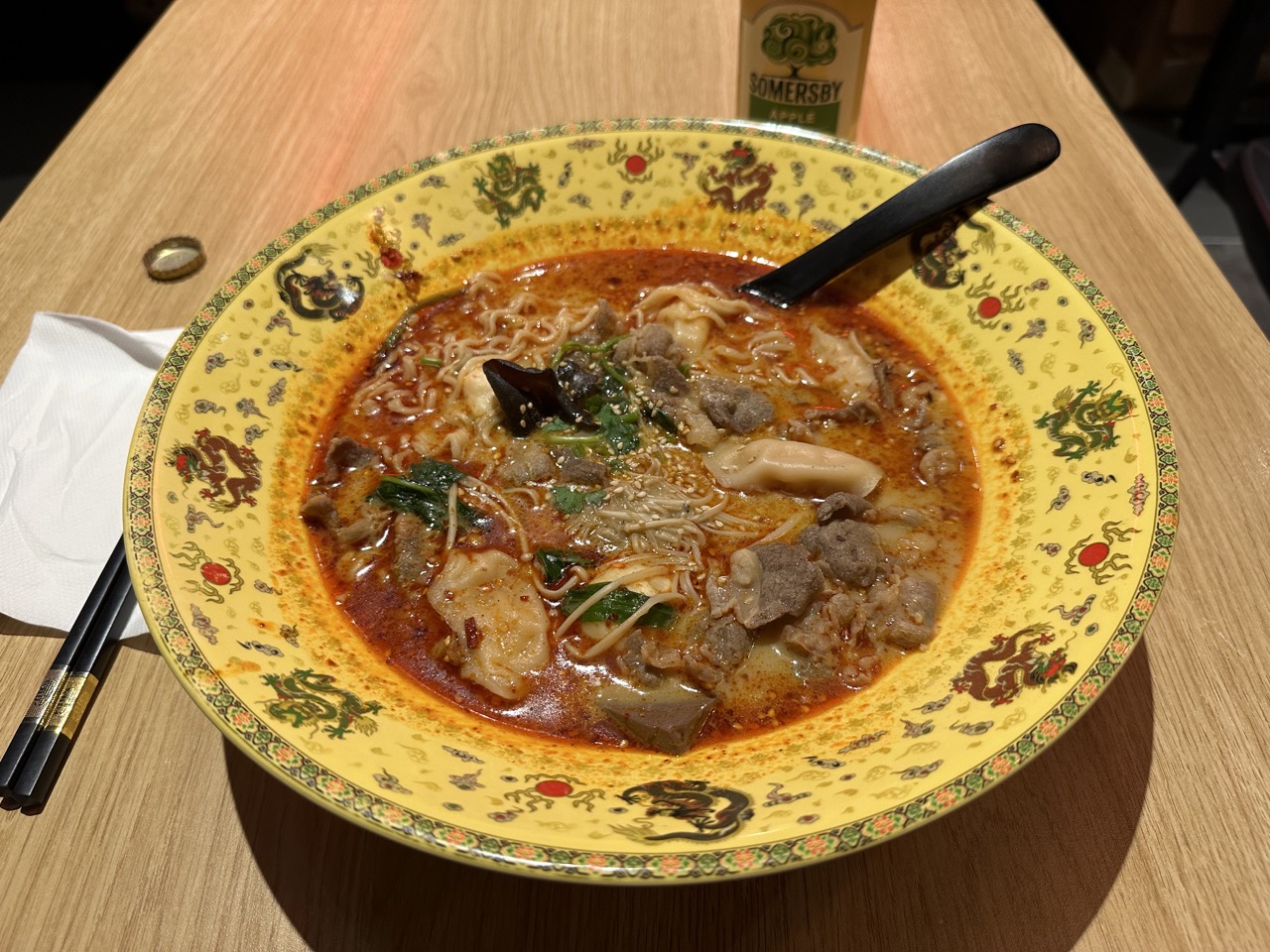 I went to 18th street hot pot when we got back to Adelaide because it was good last time, and there was not much open after 10:30pm, and it is very close to the bus station. I got extra spicy this time instead of just the normal spicy.