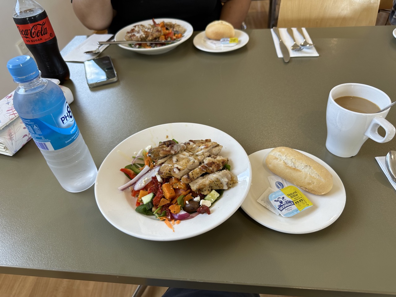 Chicken salad lunch at Vivonne Bay Lodge