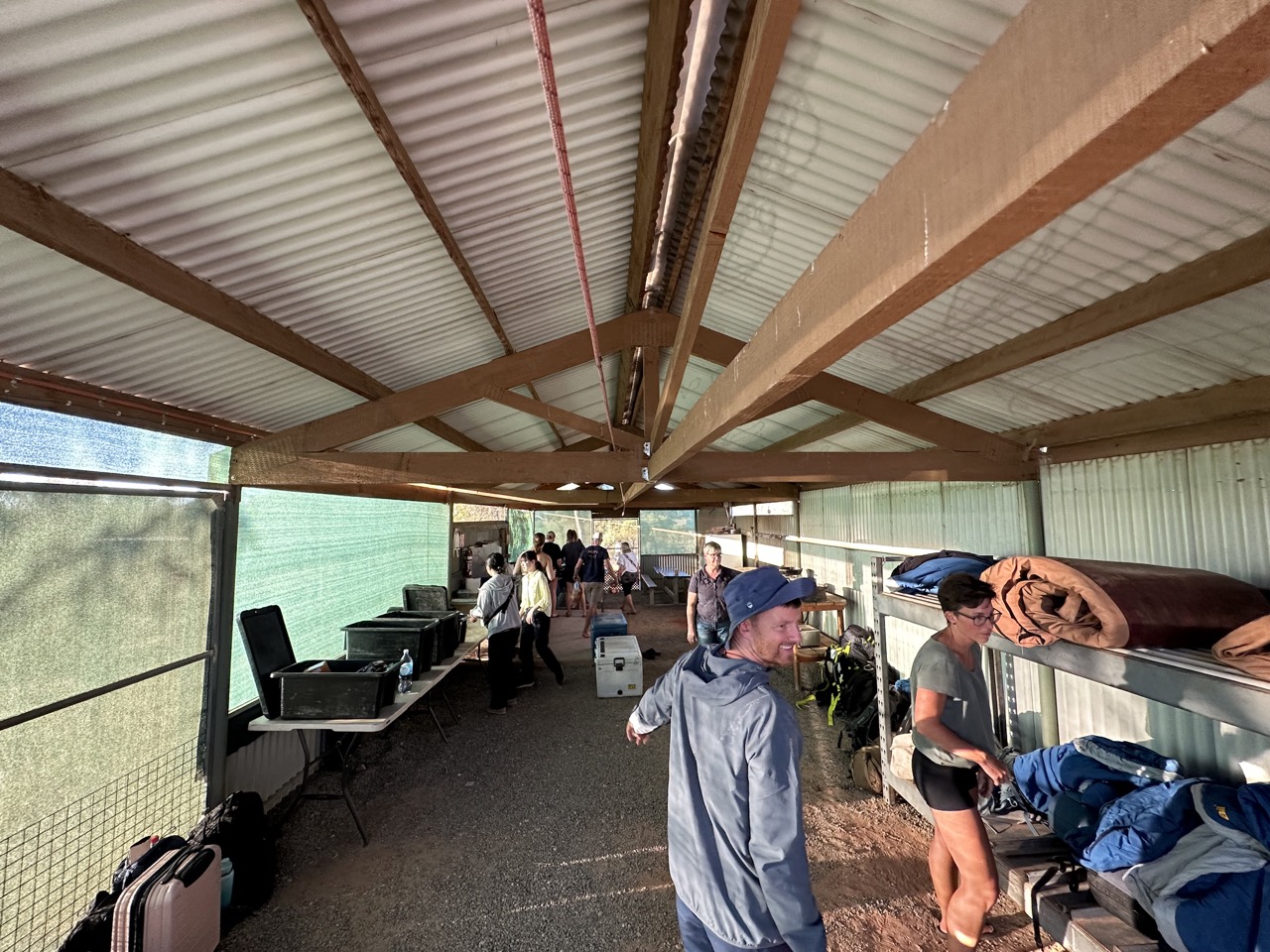 Inside of the camp at King's Creek Station