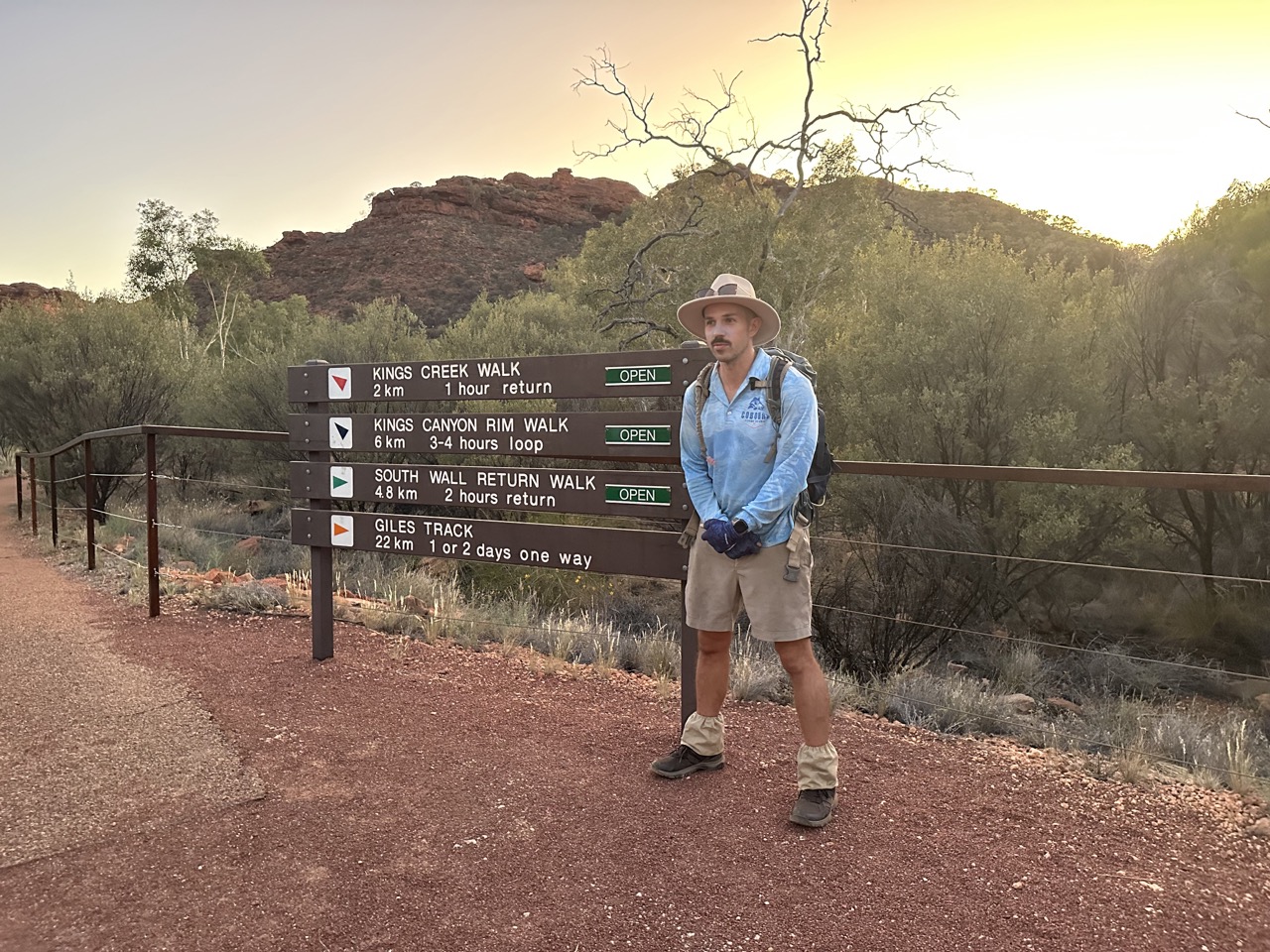 Today we would do the full King's Canyon Rim Walk