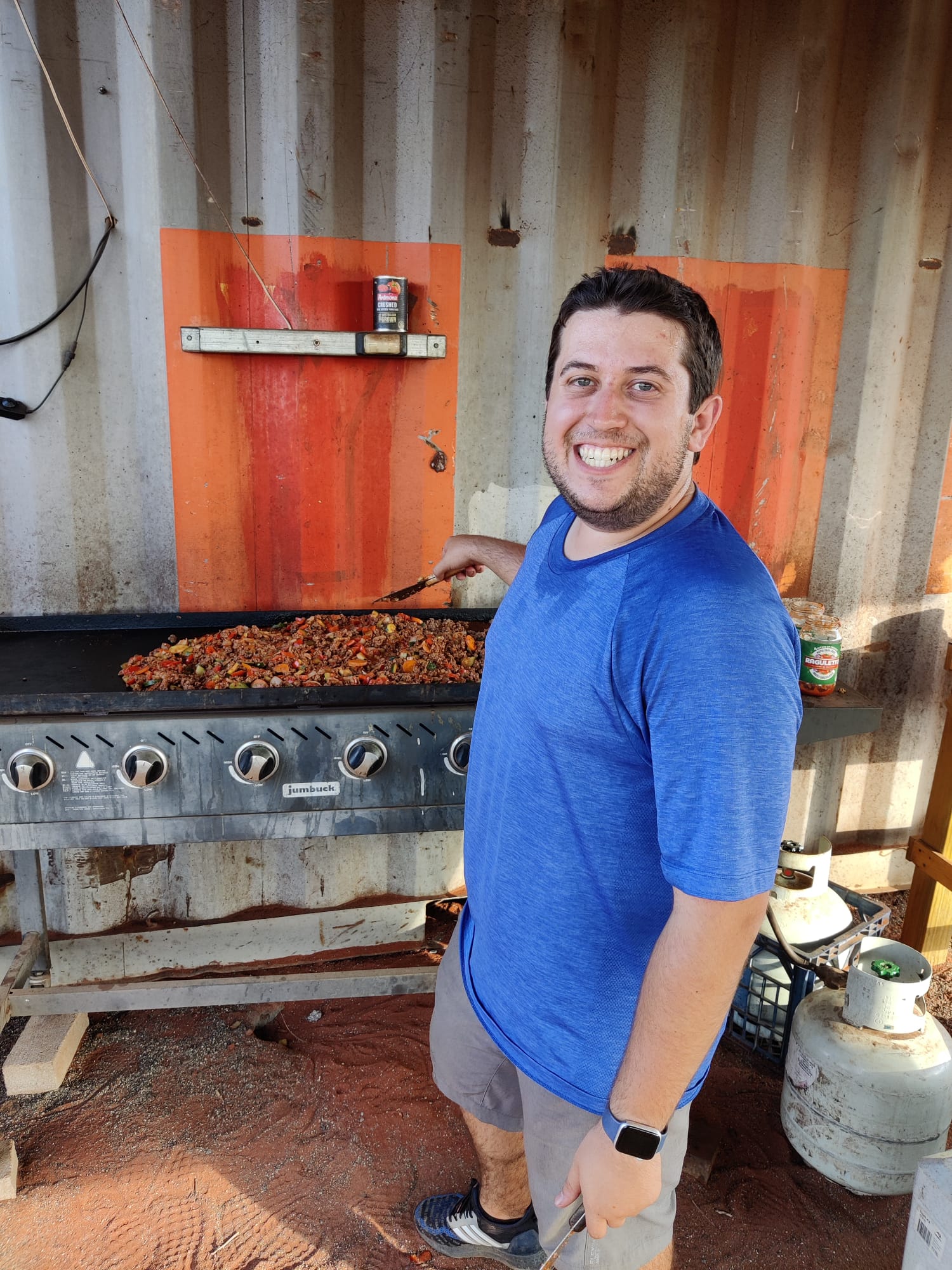 I was on barbecue duty again, I made bolognese