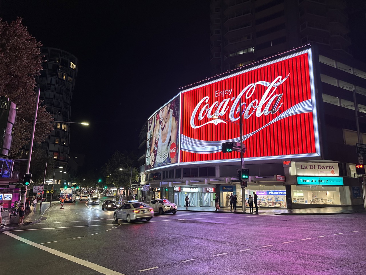 Coca-Cola Sign at King's Cross