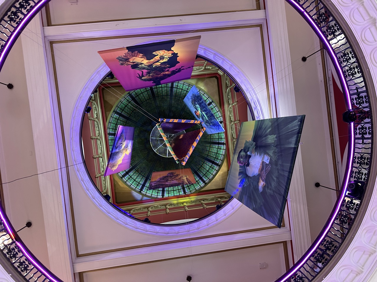 Beneath the dome in the Queen Victoria Building