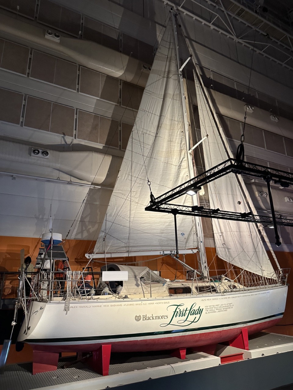 Ship on display inside the Sydney Maritime Museum, you could pay to go on the ship