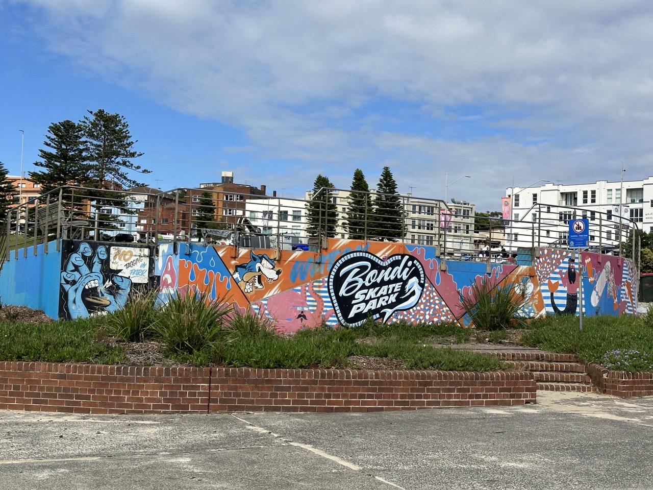 Skate park near Bondi Beach