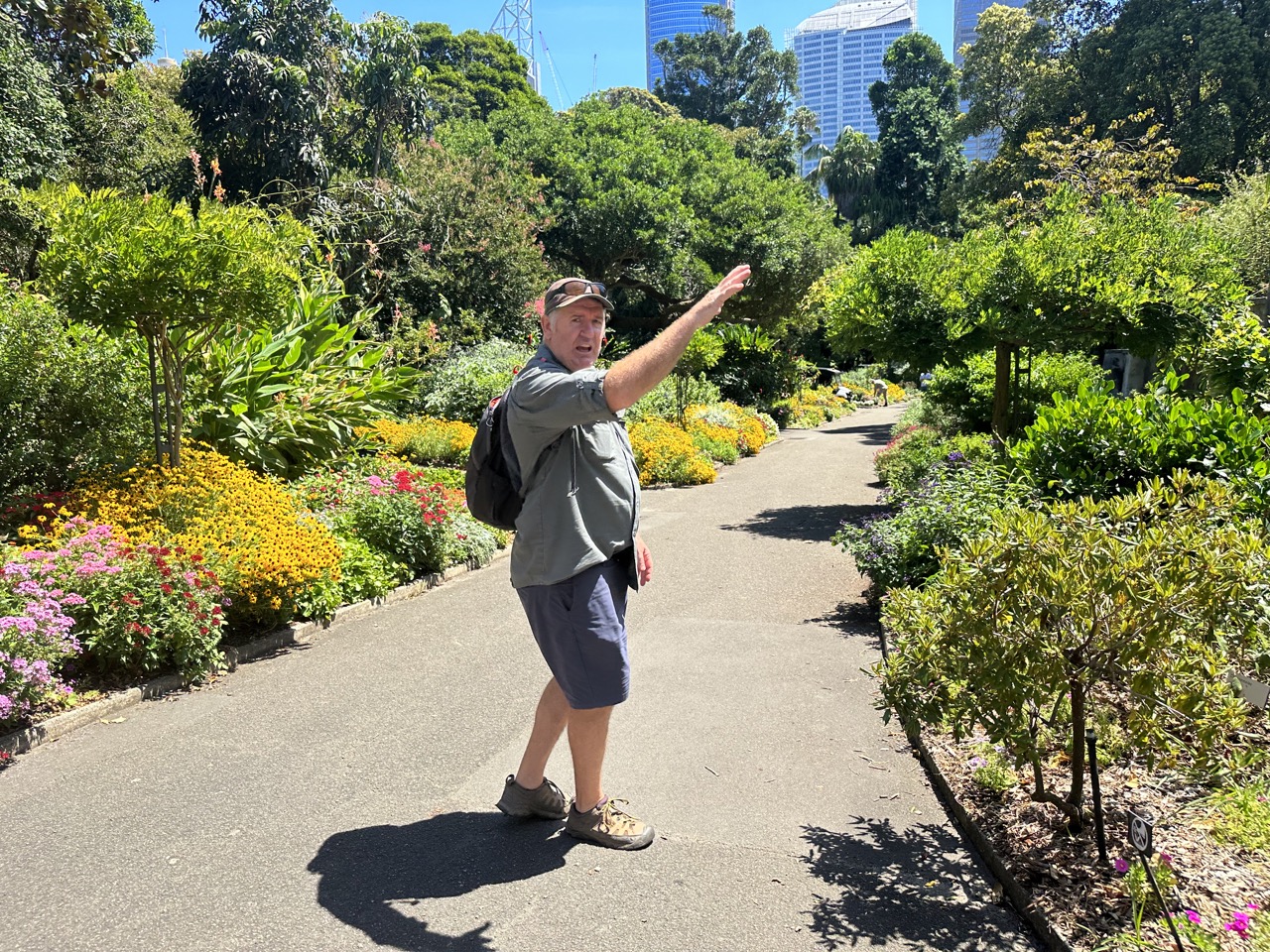 Our aboriginal guide, Scott, in the Botanic Gardens