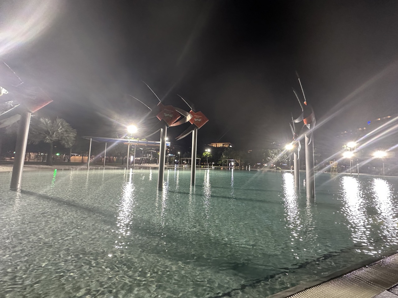 Cairns Lagoon at night