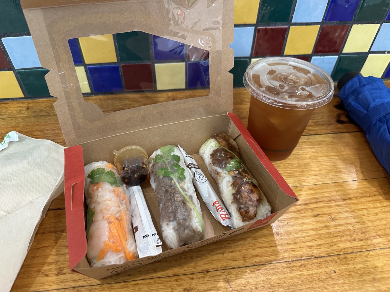 I grabbed some Vietnamese Spring Rolls from Roll'd in the Cairns Central Shopping Centre, across the street from my hostel