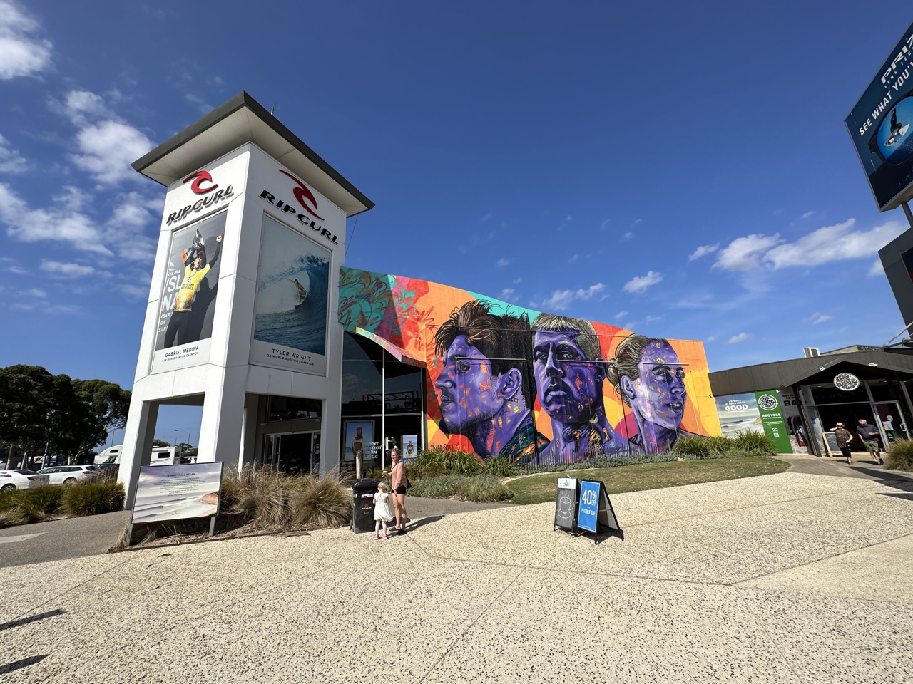 Mural at the Rip Curl headquarters