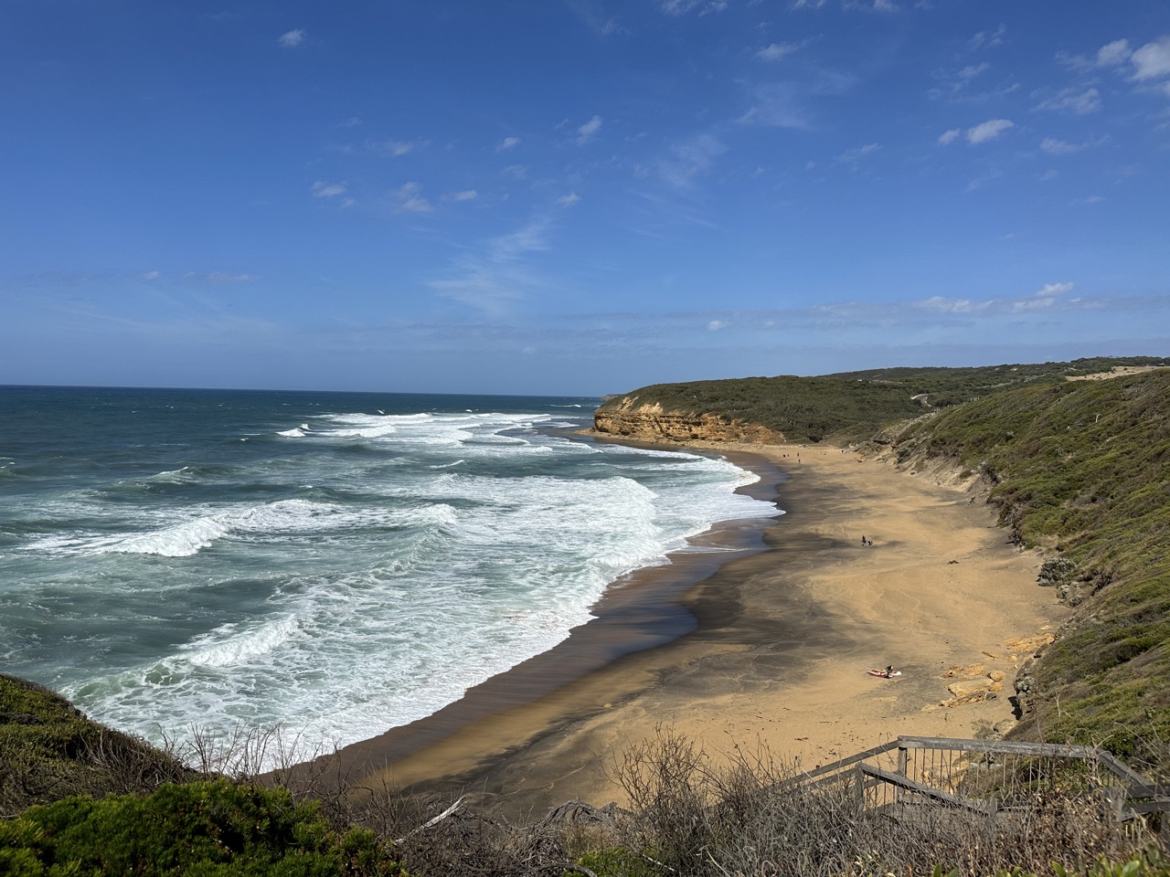 View of Bells Beach, a famous surfing destination