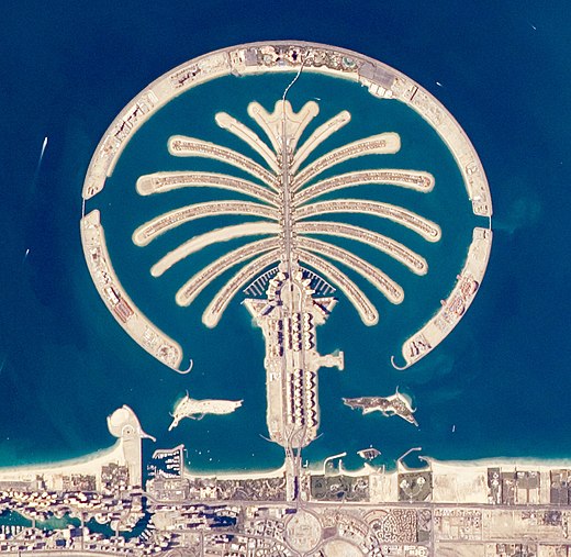 Aerial view of The Palm Jumeirah