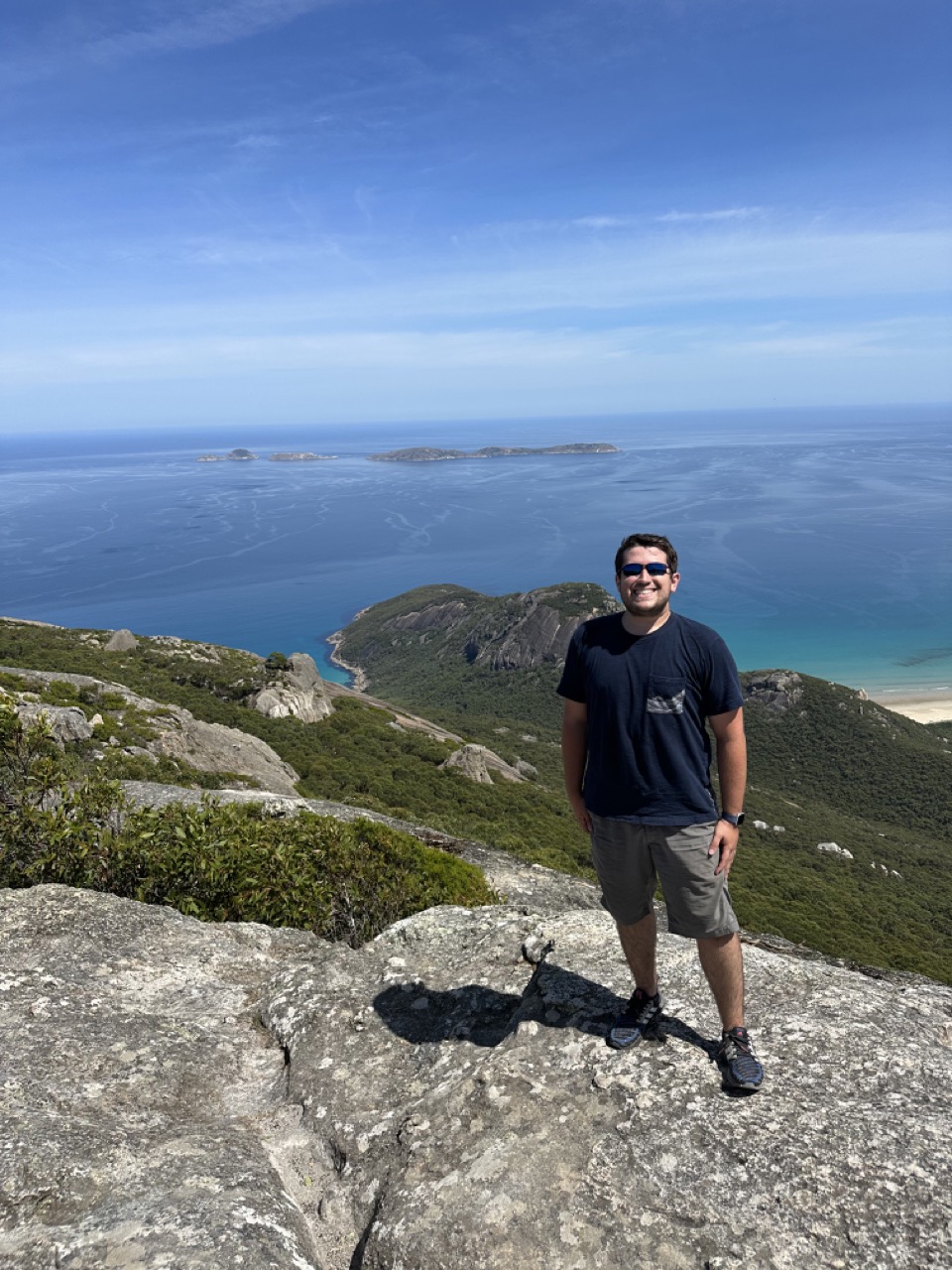 View of the ocean from the top of Mount Oberon