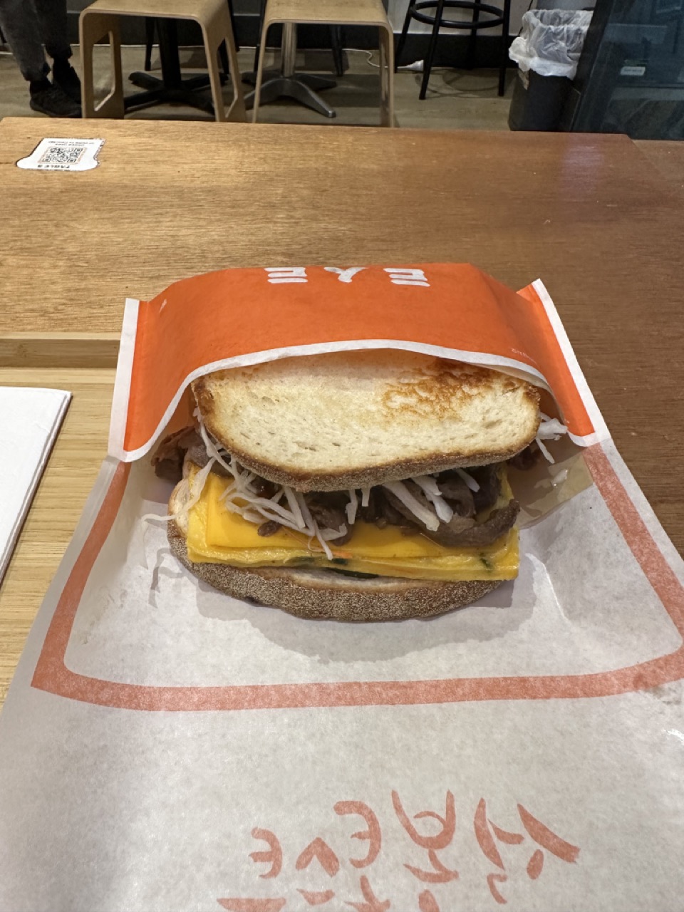 Bulgogi Cheese Egg toast from Bong Toast