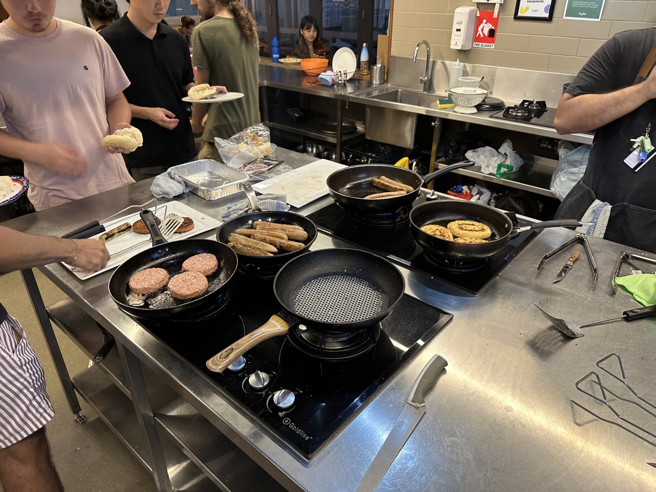 My hostel was having a free sausage sizzle