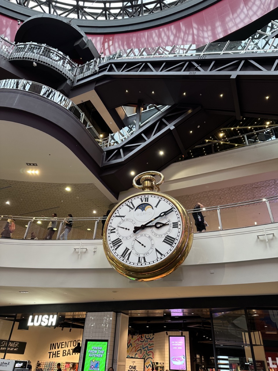 Cool clock in Melbourne Central mall