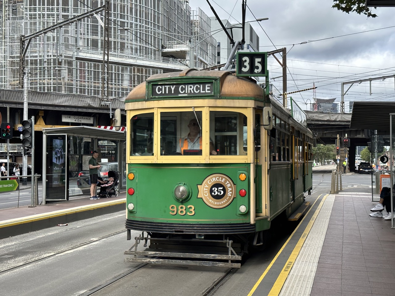 Tram Number 35 is the City Circle Tram which goes in a loop around the CBD and narrates the journey