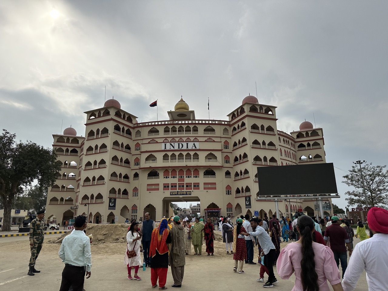 Entrance to the Indian stadium section of the border