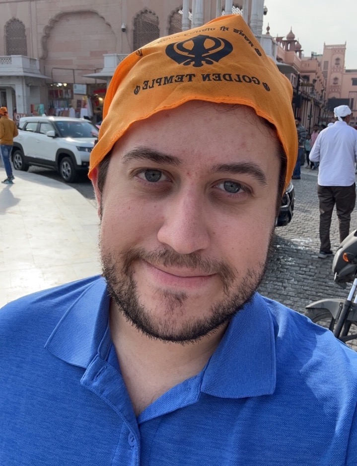 Head coverings are required in the Golden Temple, and you can buy souvenir head coverings from many street vendors for a very small amount